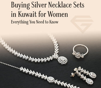 silver necklace set in Kuwait