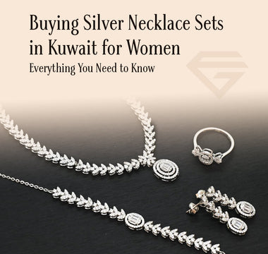 silver necklace set in Kuwait