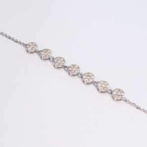 DIAMOND ROUND STATION BRACELET