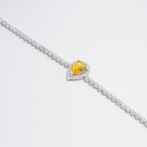 LEMON TOPAS DIAMOND BRACELET