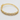 GOLD-PLATED PRISMATIC STERLING SILVER BANGLE BRACELET