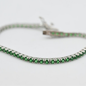 GREEN ZIRCON TENNIS BRACELET