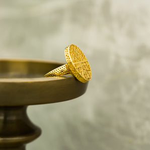 GOLDEN TURKISH SILVER RING