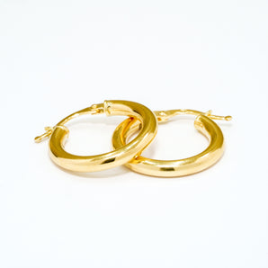 GOLD SOLID HOOPS