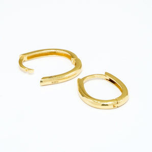 GOLD OVAL HOOPS