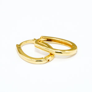 GOLD OVAL HOOPS