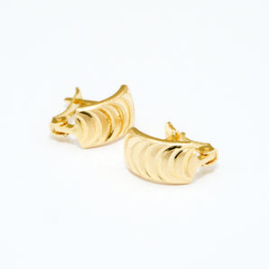 GOLD DROP CLIP EARRINGS