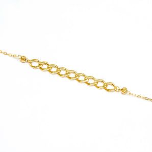 GOLD CABLE LINK BRACELET