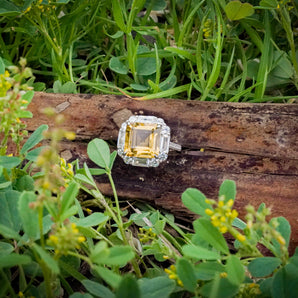 GOLDEN SUN CITRINE RING