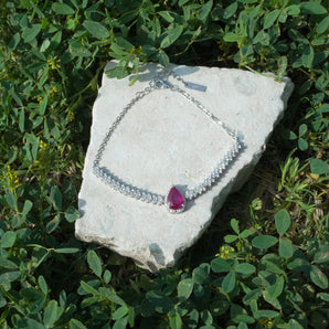 CERTIFIED RUBY TEARDROP BRACELET