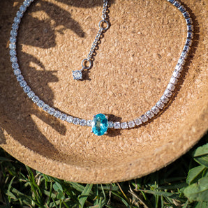 TOPAZ SOLITAIRE TENNIS BRACELET