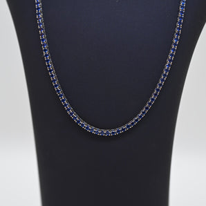 BLUE ZIRCON TENNIS NECKLACE