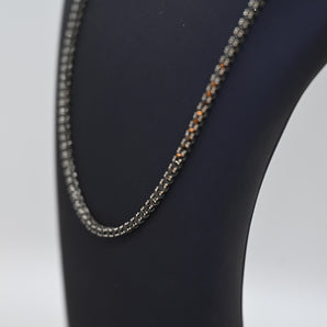 BLACK ZIRCON TENNIS NECKLACE