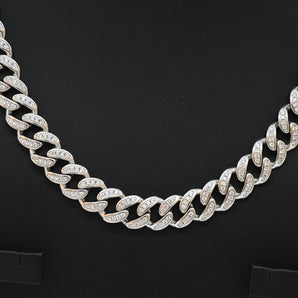 CUBAN LINK STERLING SILVER MEN'S NECKLACE