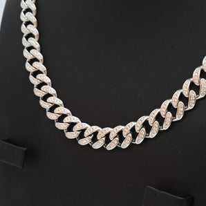 CUBAN LINK STERLING SILVER MEN'S NECKLACE