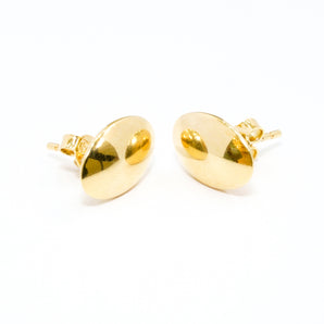 GOLD OVAL STUDS