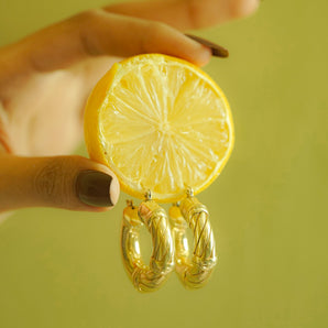 SILVER TWISTED HOOPS