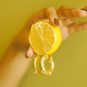 SILVER TWISTED HOOPS