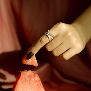 BRILLIANT PAVE STACK RING