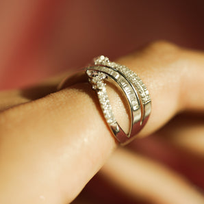 BRILLIANT PAVE STACK RING