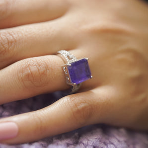 THE AMETHYST STATEMENT RING