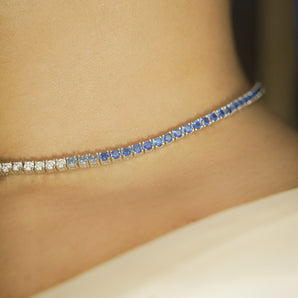 SAPPHIRE STREAM NECKLACE