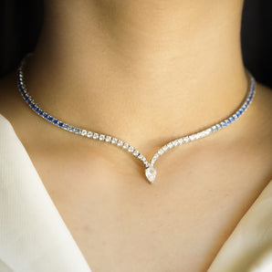 SAPPHIRE STREAM NECKLACE
