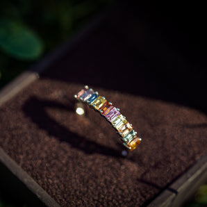 MULTI SAPPHIRE ETERNITY BAND