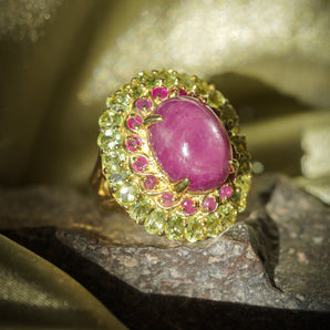 RUBY & CITRINE ROYALE RING