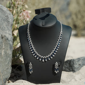 AZURE MARQUISE NECKLACE SET