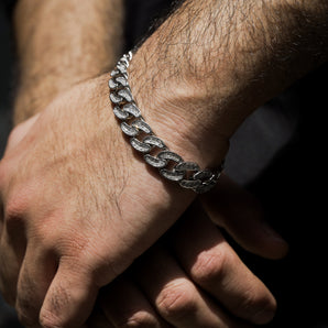 PAVE CUBAN MEN'S BRACELET