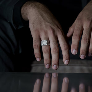 BLOCKBUSTER PAVE RING
