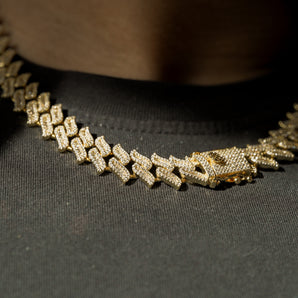 GOLD DOMINO ICED CHAIN