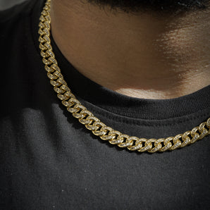 GOLD PAVE CUBAN CHAIN