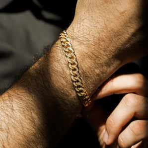 GOLDEN BAGUETTE LINK BRACELET